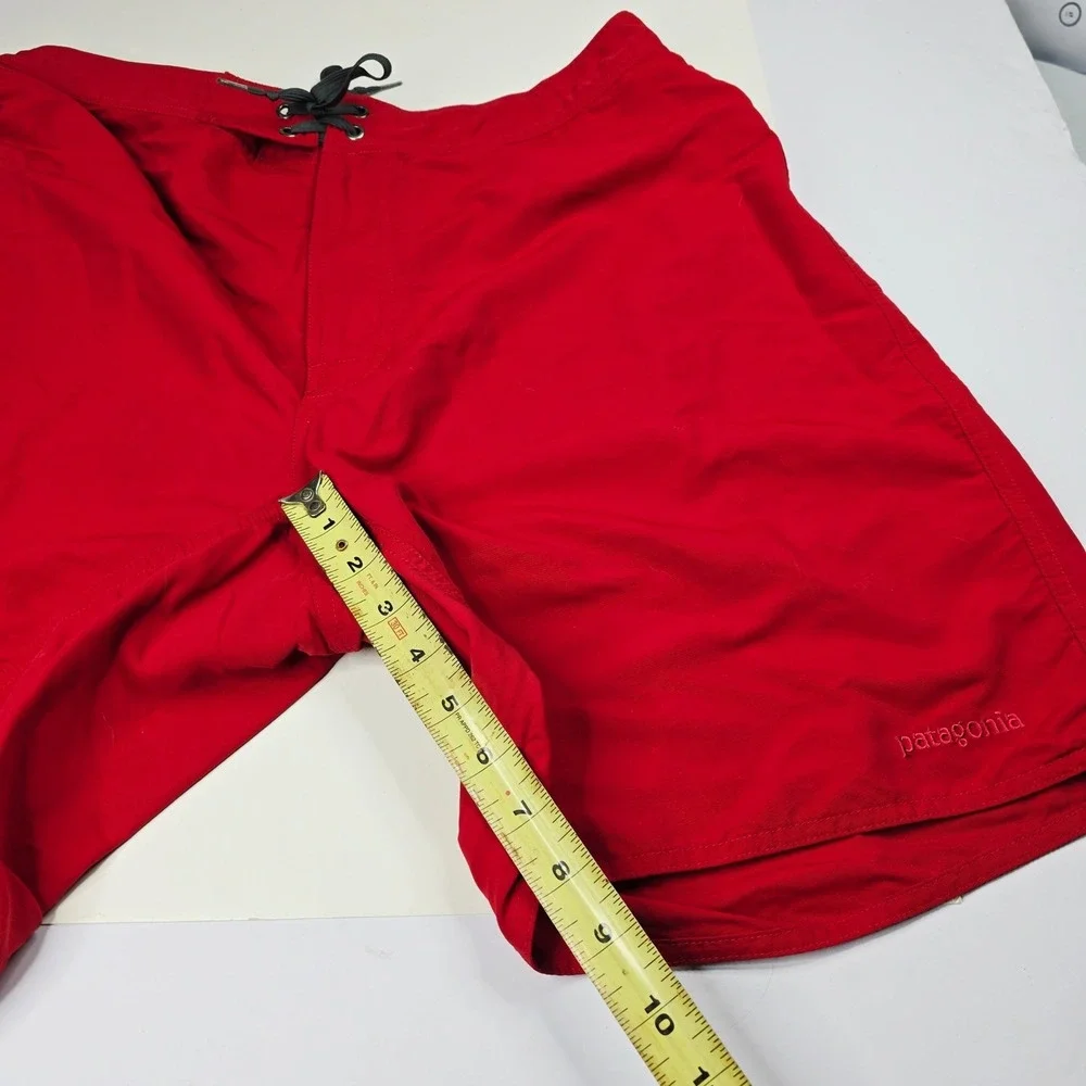 Patagonia Mens Red Board‎ Shorts Swim Trunks Water Sport Size 36
